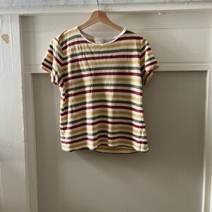 Sezane multicolor t-shirt. 100% linen.